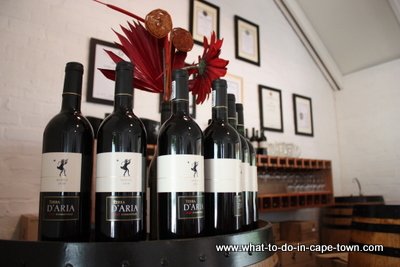 Wine, D'Aria Vineyards, Durbanville Wine Route, Cape Town